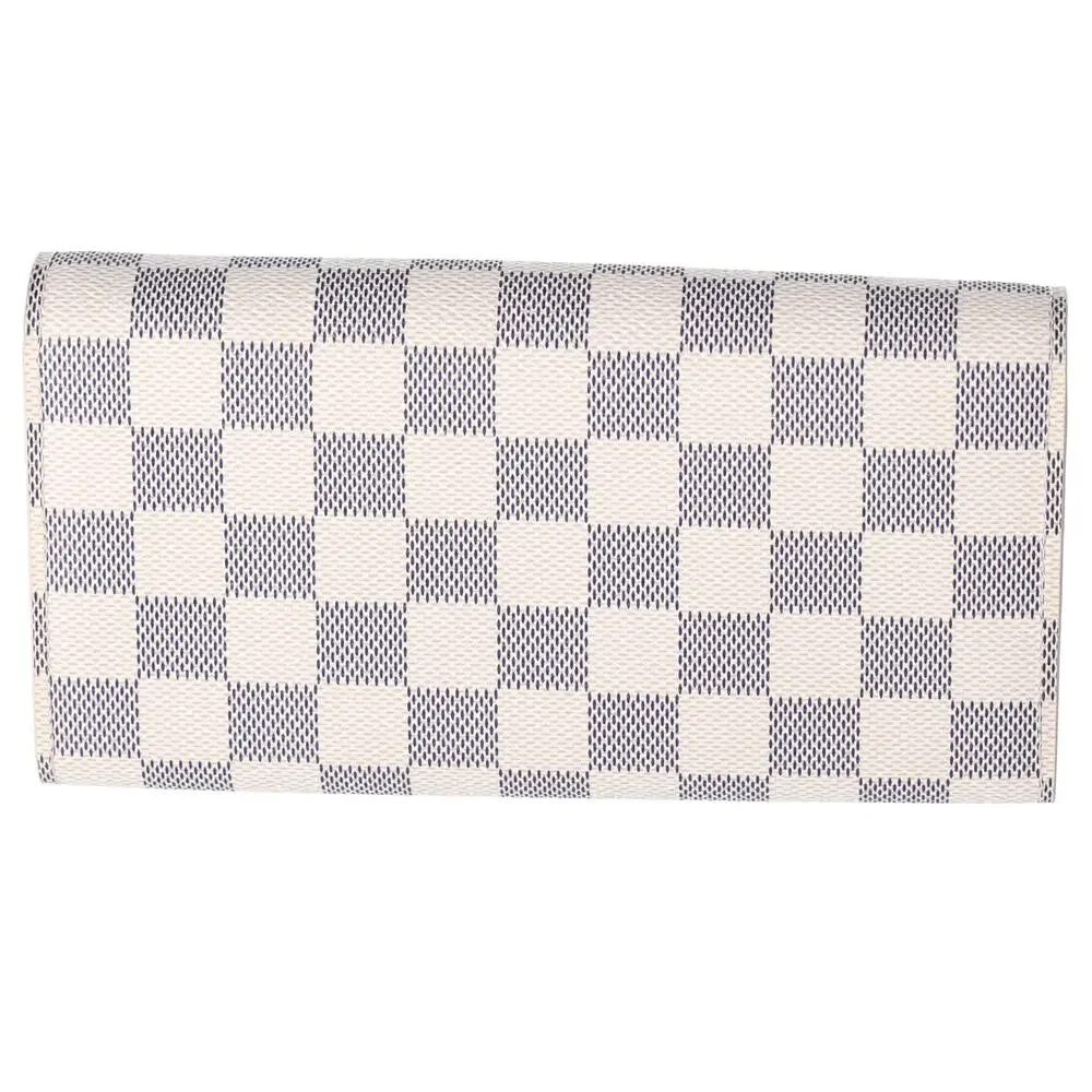 Louis Vuitton Sarah Envelope Wallet Damier Azur Beige
